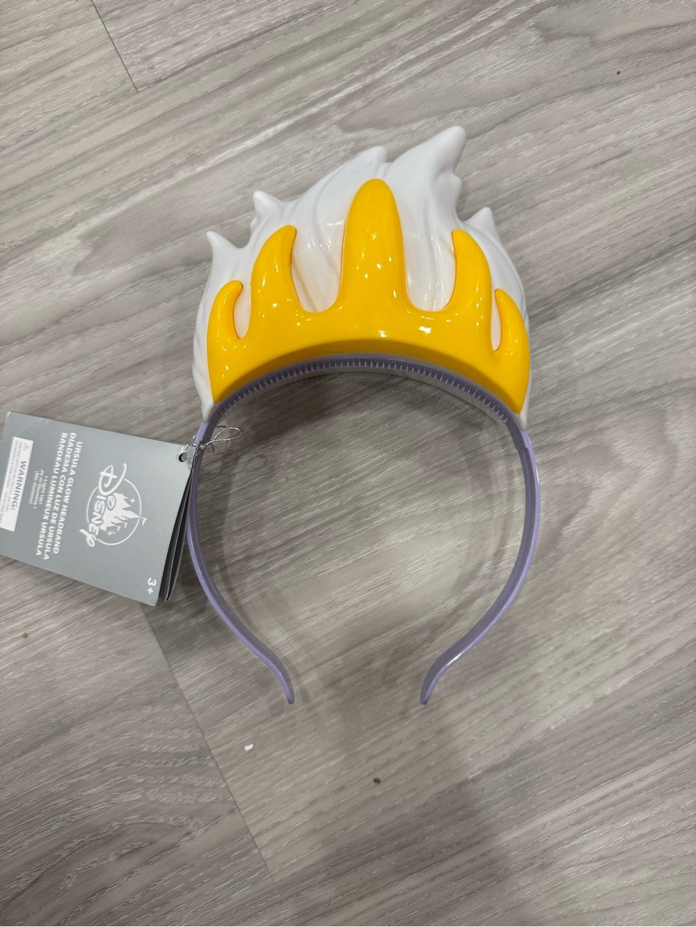 Disney Parks Light Up Ursula Hair Crown Plastic Ears Headband New Tags NWT